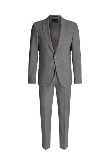 STRELLSON Anzug Aidan-Melwin grau meliert Regular Fit