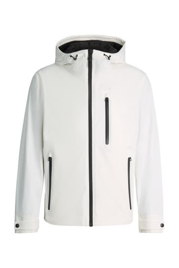 STRELLSON Übergangsjacke Flex Cross Hoody 2.0 offwhite