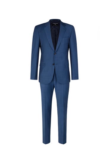 STRELLSON - Anzug Aidan-Max blau meliert Slim Fit