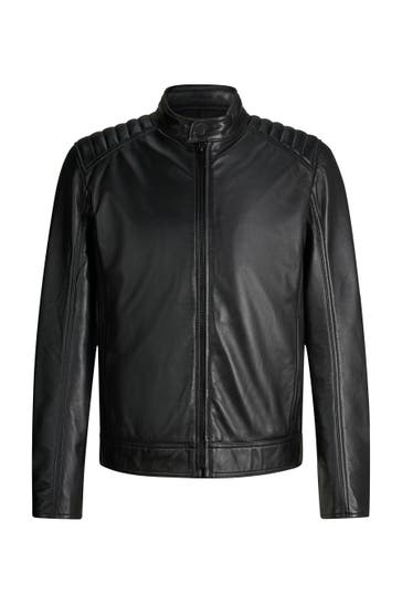 STRELLSON Lederjacke Piers schwarz