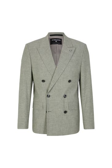 STRELLSON Business-Sakko Ashton hellgrün meliert Slim Fit