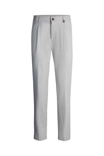 STRELLSON Stoffhose Lui hellgrau Straight