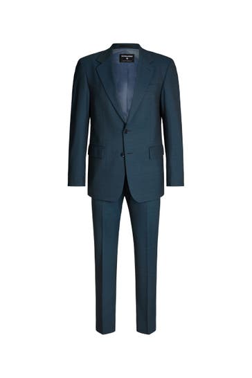 STRELLSON Anzug Reece-Jory blau meliert Slim Fit