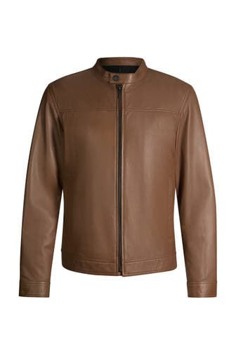 STRELLSON Lederjacke Jace braun