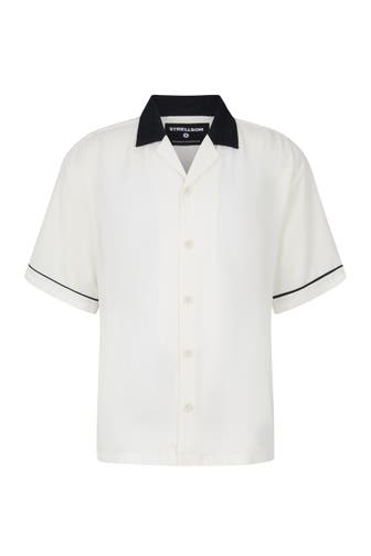 STRELLSON Kurzarmhemd Cruiz offwhite Regular Fit