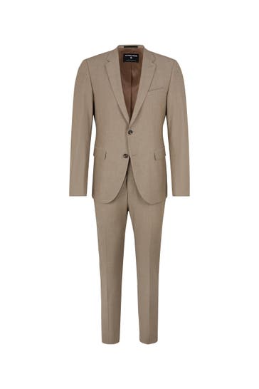 STRELLSON Anzug Adrien-Madden beige Extra Slim Fit