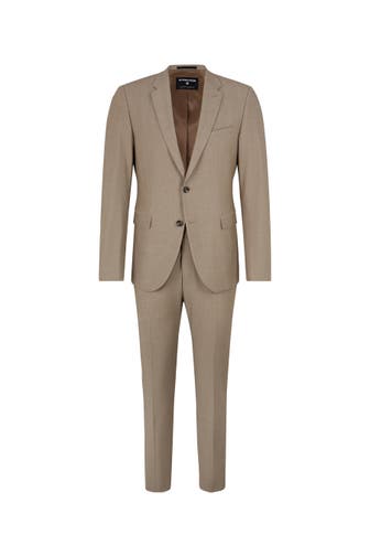 STRELLSON Anzug Adrien-Madden beige Extra Slim Fit