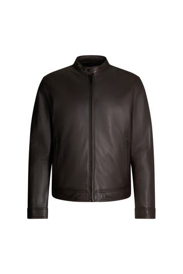 STRELLSON Lederjacke Jace dunkelbraun