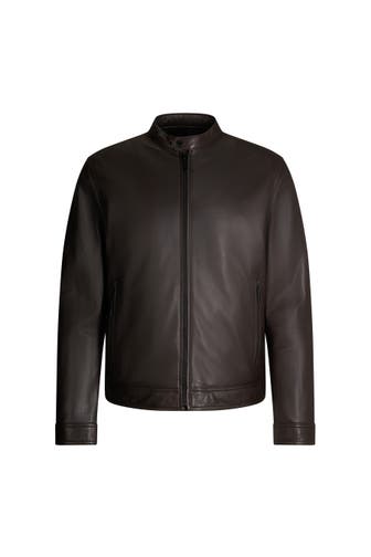 STRELLSON Lederjacke Jace dunkelbraun