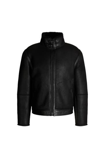 STRELLSON Lederjacke Shelter schwarz