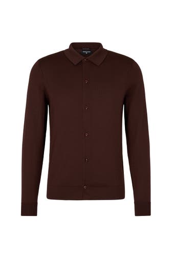 STRELLSON Strickjacke Marek dunkelbraun