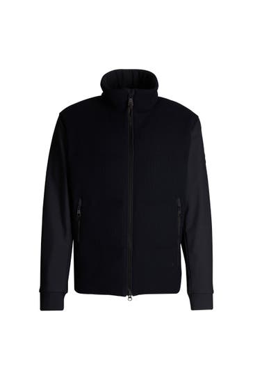 STRELLSON Übergangsjacke Flex Knit dunkelblau