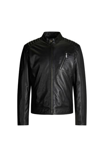 STRELLSON Lederjacke Piers schwarz