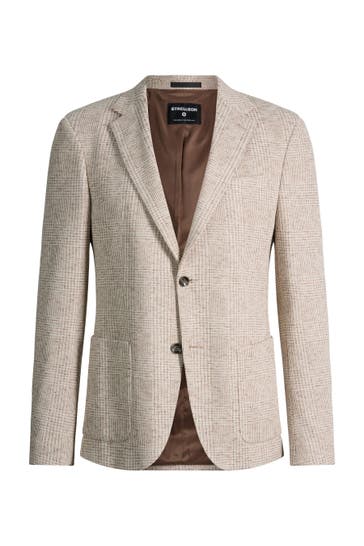 STRELLSON Business-Sakko Arndt beige kariert Regular Fit