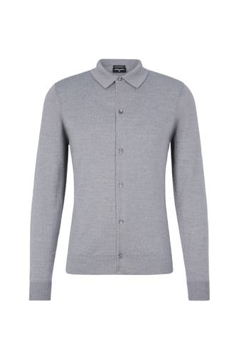 STRELLSON Strickjacke Marek grau meliert