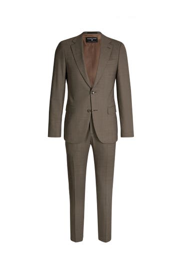 STRELLSON Anzug Alzer-Maury braun Regular Fit