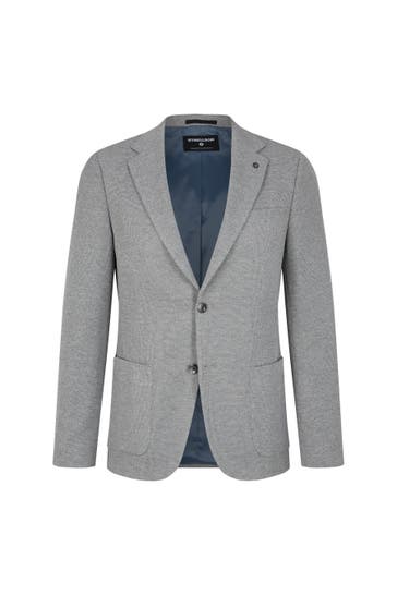 STRELLSON Business-Sakko Arndt silber Slim Fit