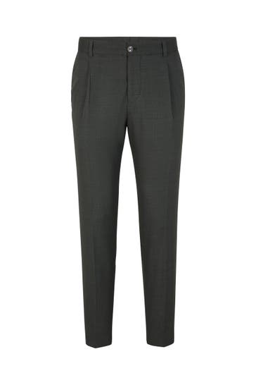 STRELLSON Stoffhose Lois dunkelgrün Straight