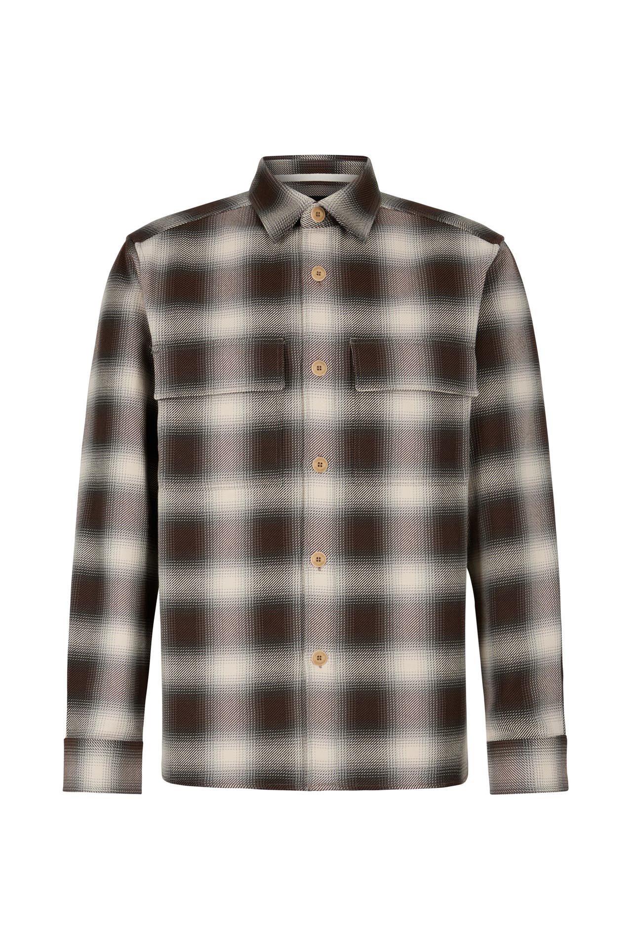 STRELLSON Overshirt Neon dunkelbraun/creme, Bild 1