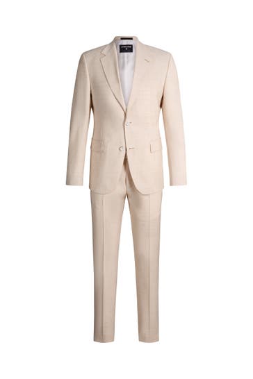 STRELLSON Anzug Aidan Melwin hellbeige Slim Fit
