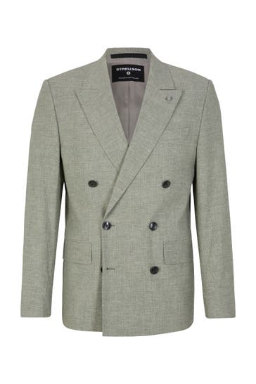STRELLSON Business-Sakko Ashton hellgrün meliert Slim Fit