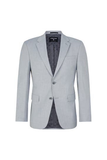 STRELLSON Business-Sakko Aidan hellgrau Slim Fit