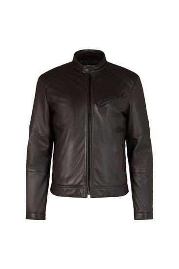 STRELLSON - Lederjacke Wells dunkelbraun