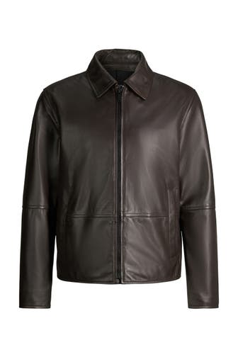 STRELLSON Lederjacke Kellan dunkelbraun
