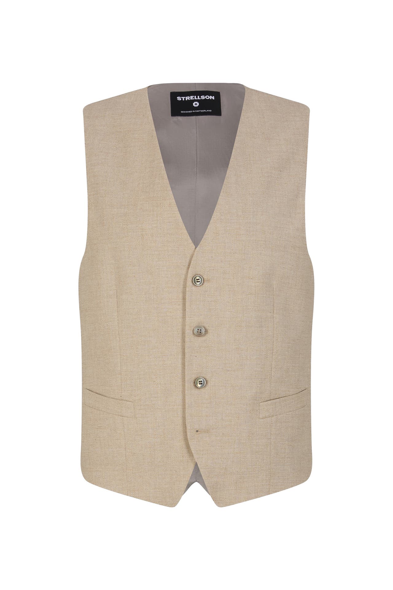 STRELLSON Weste Gyl beige meliert, Bild 1