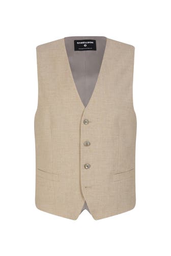 STRELLSON Weste Gyl beige meliert