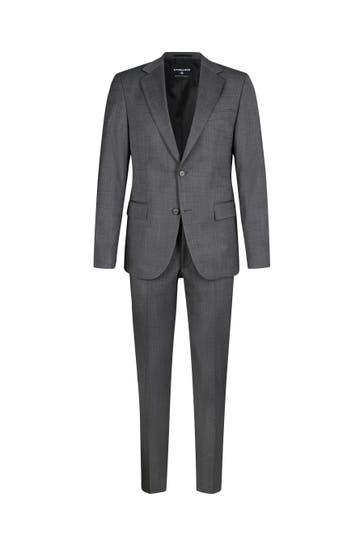 STRELLSON Anzug Alzer-Melwin anthrazit Slim Fit