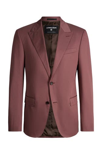 STRELLSON Business-Sakko Ayres rostrot Regular Fit
