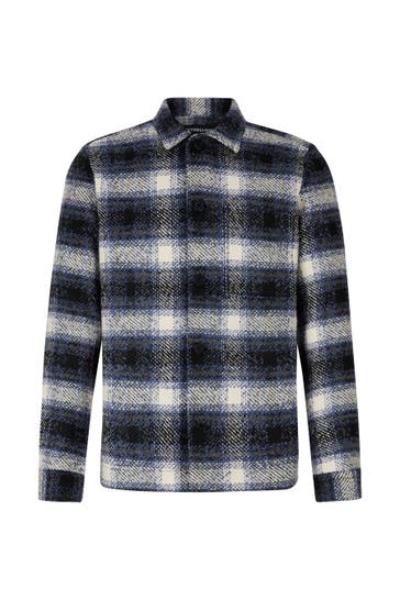 STRELLSON Overshirt Noel dunkelblau/ecru