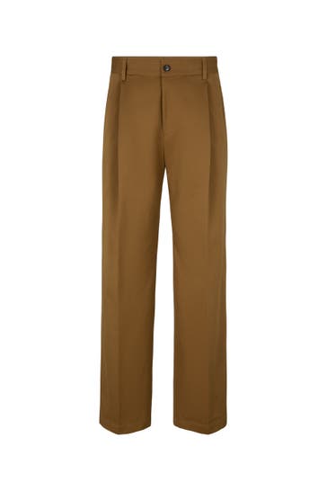STRELLSON Business-Hose Jarod camel Wide/ Loose Fit