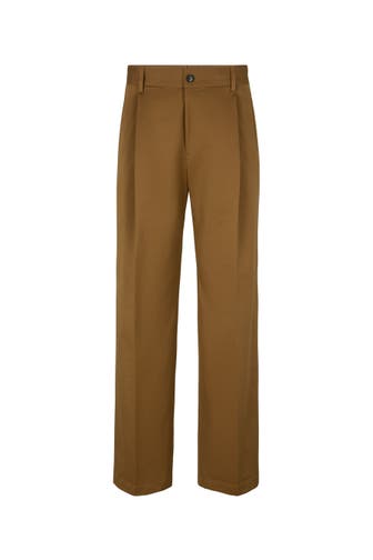STRELLSON Business-Hose Jarod camel Wide/ Loose Fit