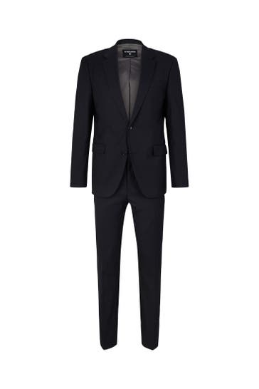 STRELLSON Anzug Aidan-Max dunkelblau gemustert Slim Fit