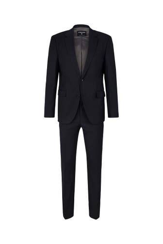 STRELLSON Anzug Aidan-Max dunkelblau gemustert Slim Fit