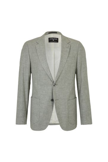 STRELLSON Business-Sakko Arndt hellgrün meliert Slim Fit