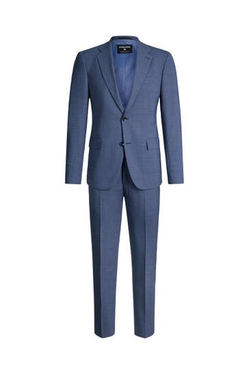 STRELLSON Anzug Alzer Melwin blau Regular Fit