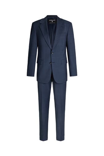 STRELLSON Anzug Reece-Jory navy meliert Regular Fit