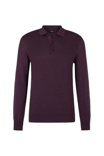 STRELLSON Pullover Adrian aubergine