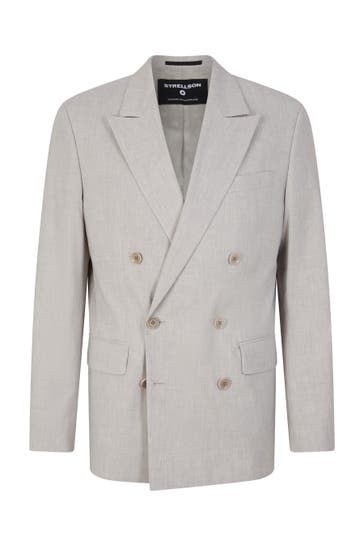 STRELLSON Business-Sakko Ashton hellgrau Slim Fit