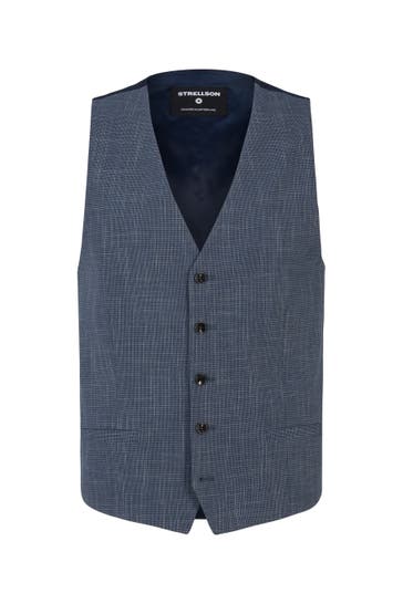 STRELLSON Casual-Sakko Ves dunkelblau Regular Fit