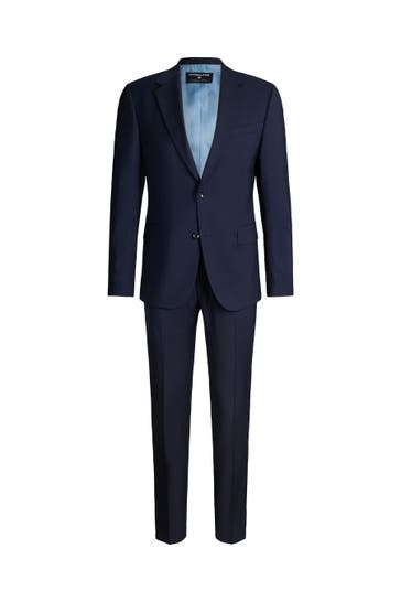 STRELLSON Anzug Aidan Melwin dunkelblau Slim Fit