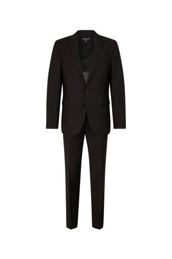 STRELLSON Anzug Rick-Jans 2.0 dunkelbraun Regular Fit