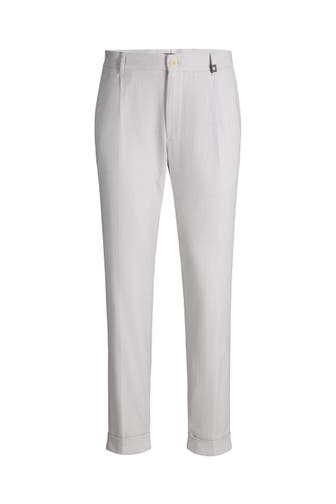 STRELLSON Stoffhose Louis hellgrau Straight