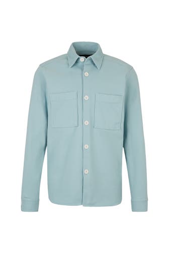STRELLSON Overshirt Nolan hellblau Regular Fit