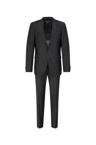 STRELLSON Anzug Rick-Jans 2.0 dunkelgrau Regular Fit