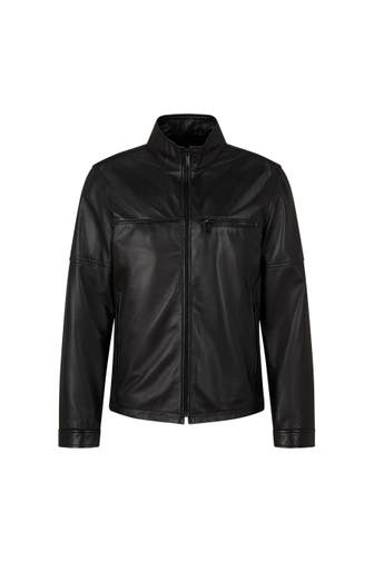 STRELLSON Lederjacke Jim schwarz