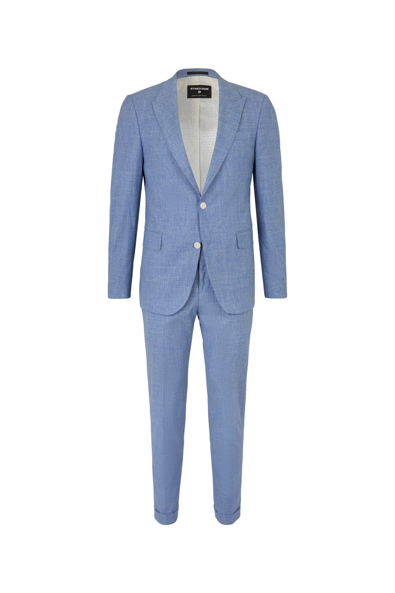 STRELLSON Anzug Ayres-Luc pastellblau meliert Slim Fit, Bild 1